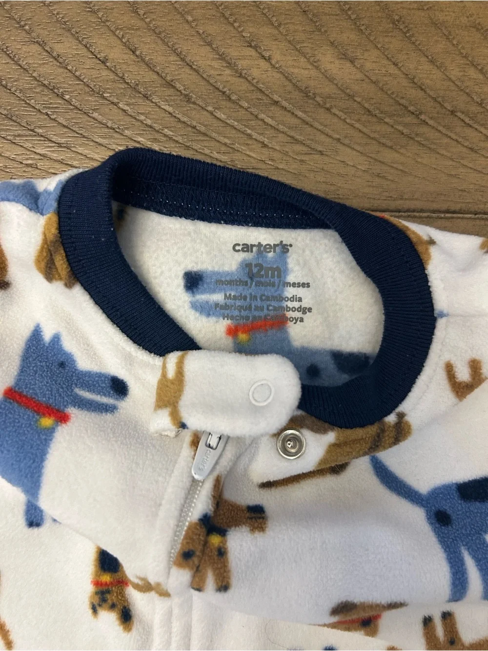 6-9M and 9-12M Bundle of Baby Boy footed Sleepers